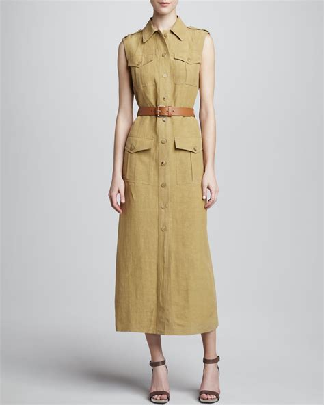 Michael michael kors sleeveless safari dress 